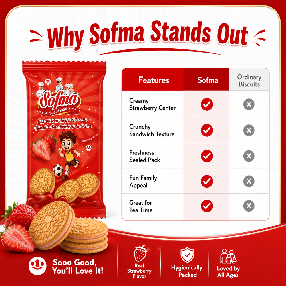 Sofma Cream Sandwich Biscuits view 7