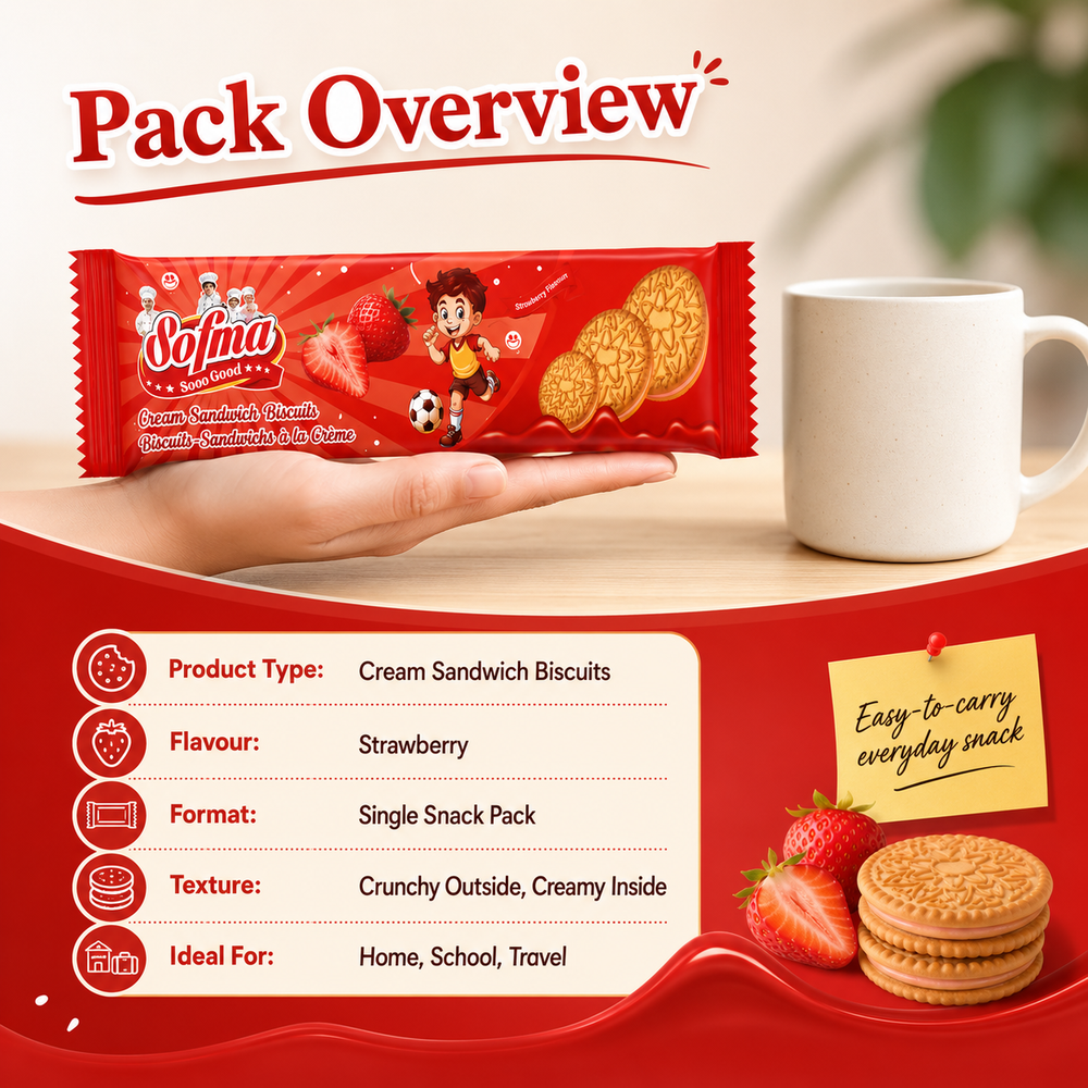 Sofma Cream Sandwich Biscuits view 9