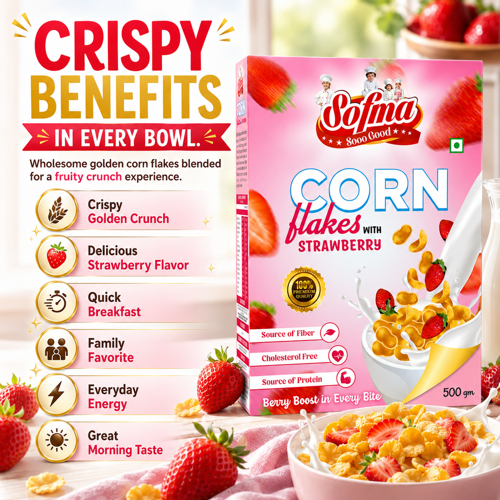 Sofma Corn Flakes Strawberry view 3
