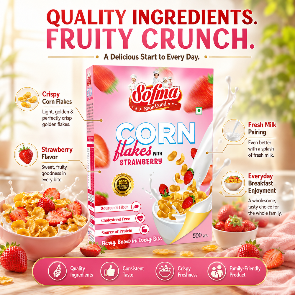 Sofma Corn Flakes Strawberry view 6