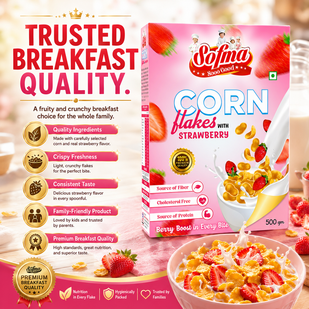 Sofma Corn Flakes Strawberry view 7
