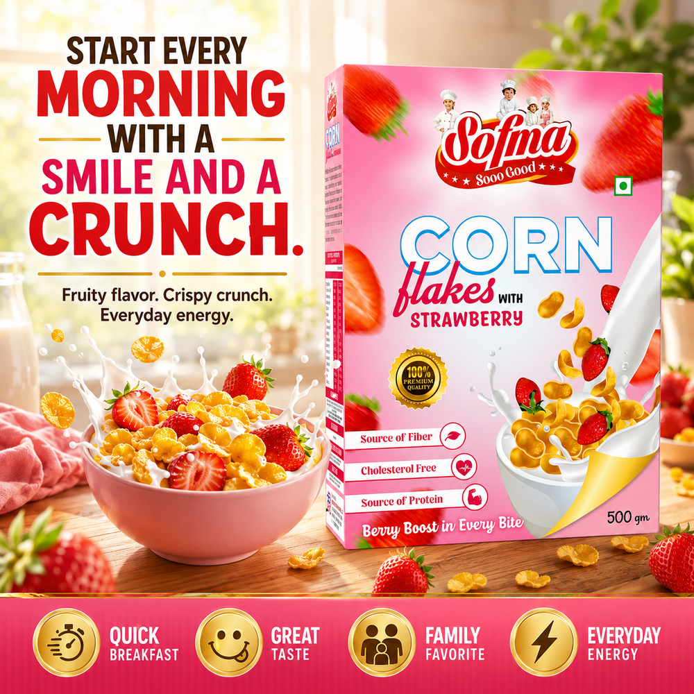 Sofma Corn Flakes Strawberry view 8